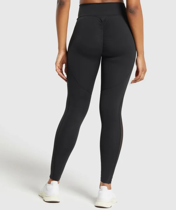 Gymshark Leggings | Scrunch Butt Leggings*Mesh Placement Leggings Black