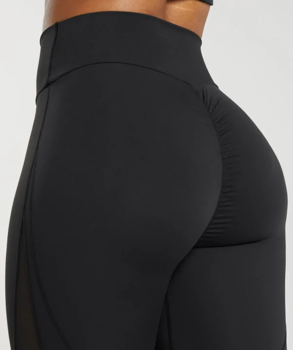 Gymshark Leggings | Scrunch Butt Leggings*Mesh Placement Leggings Black