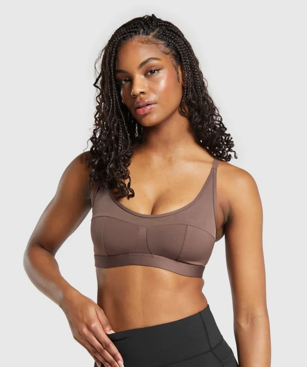 Gymshark Sports Bras*Mesh Sports Bra SoftBrown