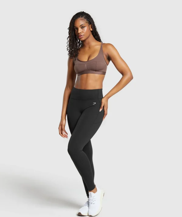 Gymshark Sports Bras*Mesh Sports Bra SoftBrown