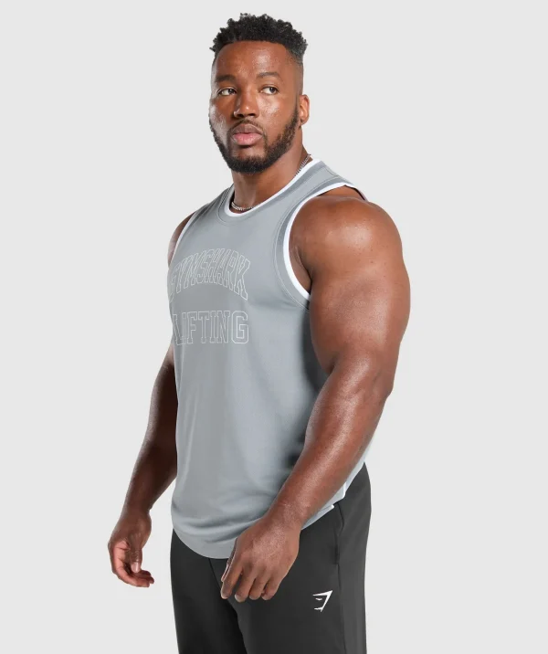 Gymshark Tank Tops*Mesh Tank DenimGrey