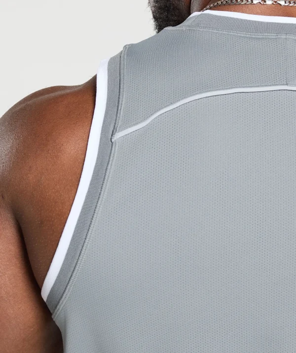 Gymshark Tank Tops*Mesh Tank DenimGrey