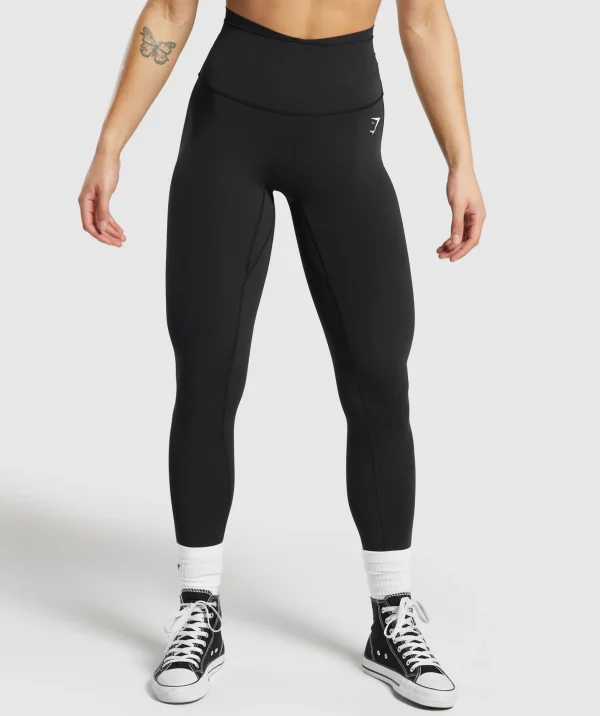 Gymshark Leggings | Scrunch Butt Leggings*Mesh Waistband Leggings Black