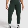 Gymshark Leggings | High-waisted Leggings*Mesh Waistband Leggings VictoryGreen