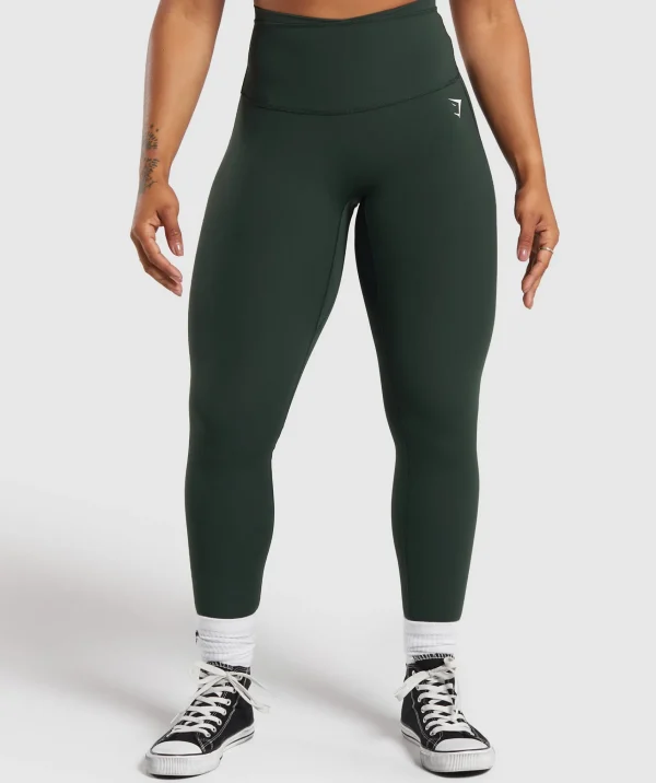 Gymshark Leggings | High-waisted Leggings*Mesh Waistband Leggings VictoryGreen