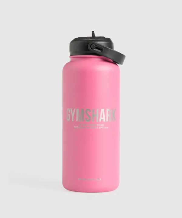 Gymshark Bottles*Metal Insulated Straw Bottle 1L SunsetPink