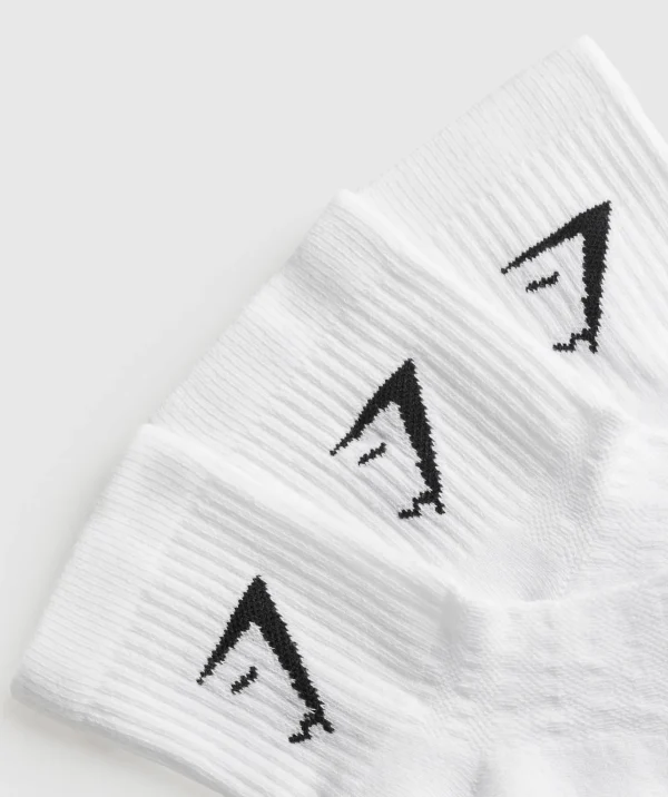 Gymshark Crew Socks*Midi 3pk Socks White