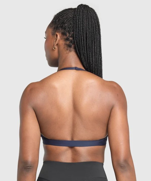 Gymshark Sports Bras*Minimal Halterneck Sports Bra HeavyBlue