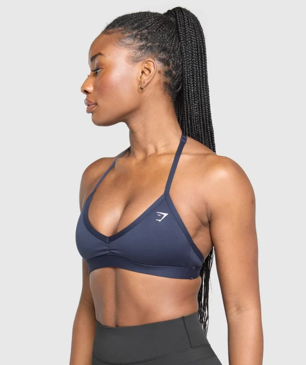 Gymshark Sports Bras*Minimal Halterneck Sports Bra HeavyBlue