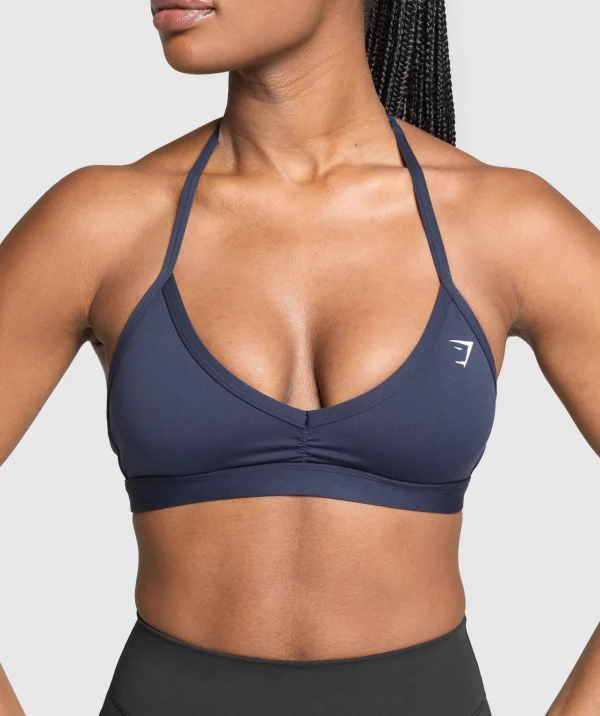 Gymshark Sports Bras*Minimal Halterneck Sports Bra HeavyBlue