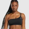 Gymshark Sports Bras*One Shoulder Sports Bra Black