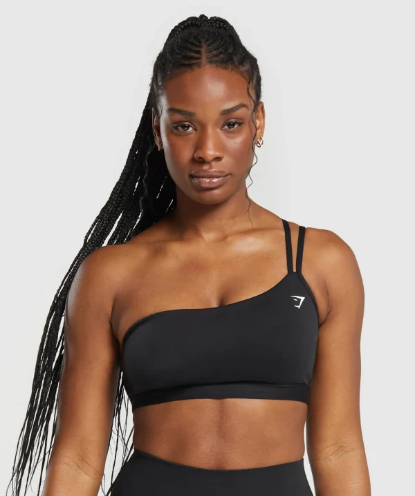 Gymshark Sports Bras*One Shoulder Sports Bra Black