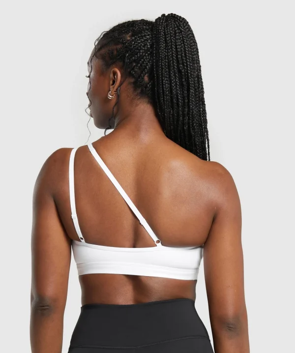 Gymshark Sports Bras*One Shoulder Sports Bra White