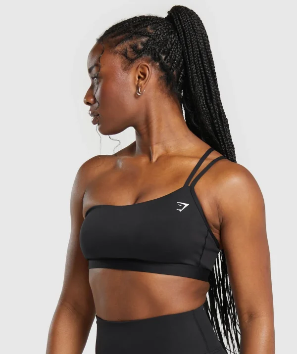 Gymshark Sports Bras*One Shoulder Sports Bra Black