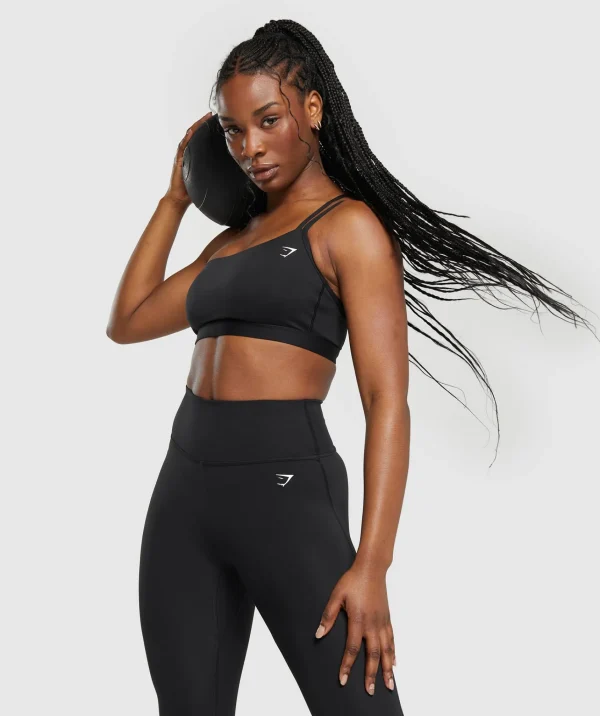 Gymshark Sports Bras*One Shoulder Sports Bra Black