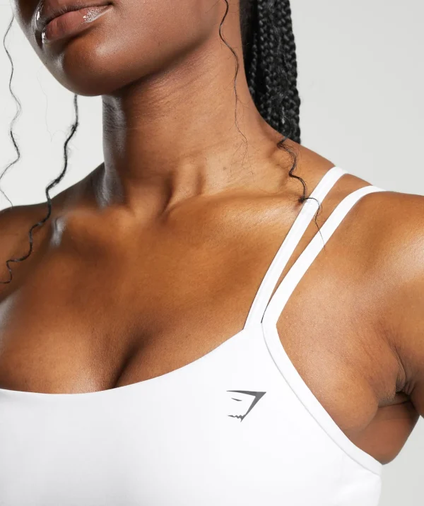 Gymshark Sports Bras*One Shoulder Sports Bra White