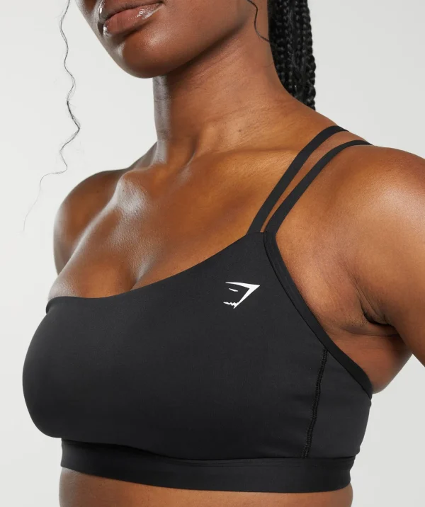 Gymshark Sports Bras*One Shoulder Sports Bra Black