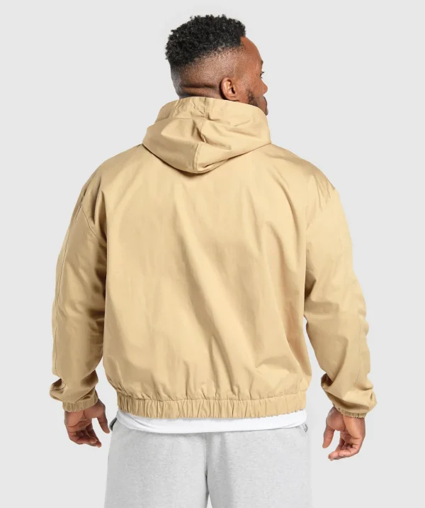 Gymshark Jackets | Hoodies & Sweatshirts*Oversized Hooded Jacket SandBeige