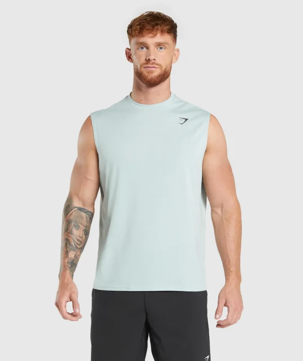 Gymshark Tank Tops*Oversized Performance Tank CoolBlue