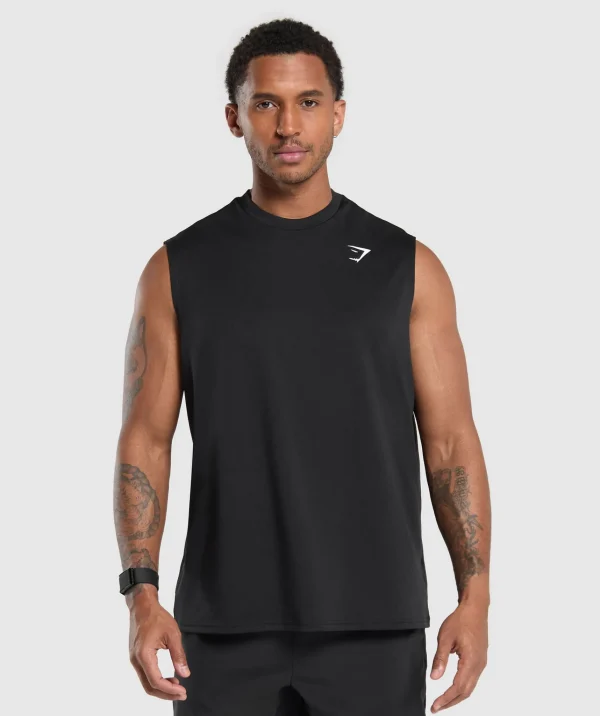 Gymshark Tank Tops*Oversized Performance Tank Black