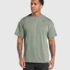 Gymshark T-shirts & Tops*Oversized Performance T-Shirt UnitGreen