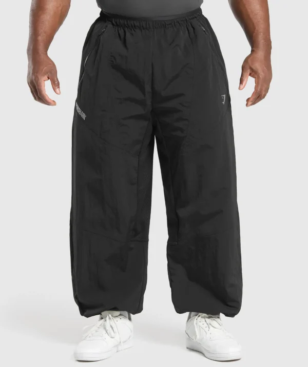 Gymshark Joggers & Sweatpants*Parachute Pants Black