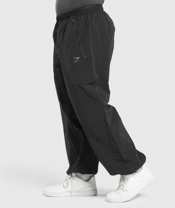 Gymshark Joggers & Sweatpants*Parachute Pants Black