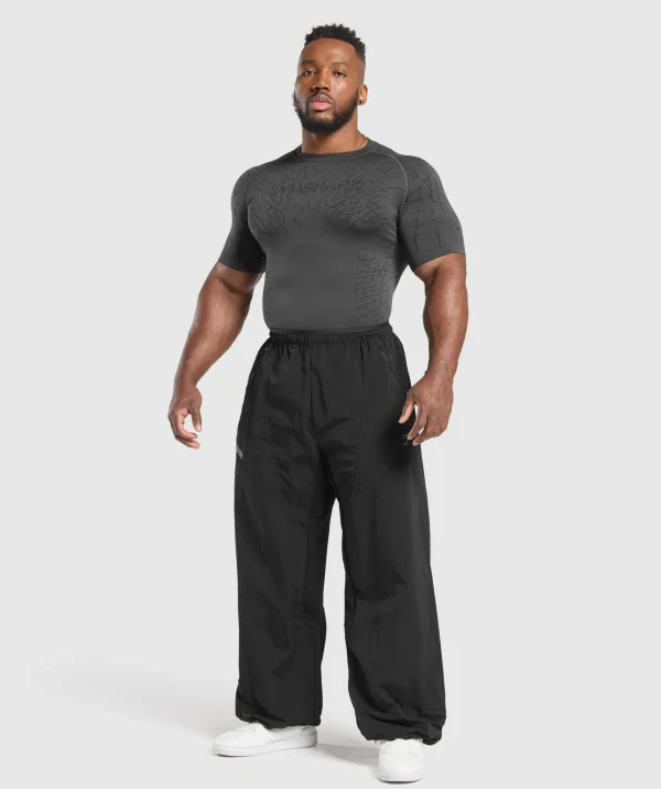 Gymshark Joggers & Sweatpants*Parachute Pants Black