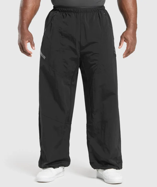 Gymshark Joggers & Sweatpants*Parachute Pants Black