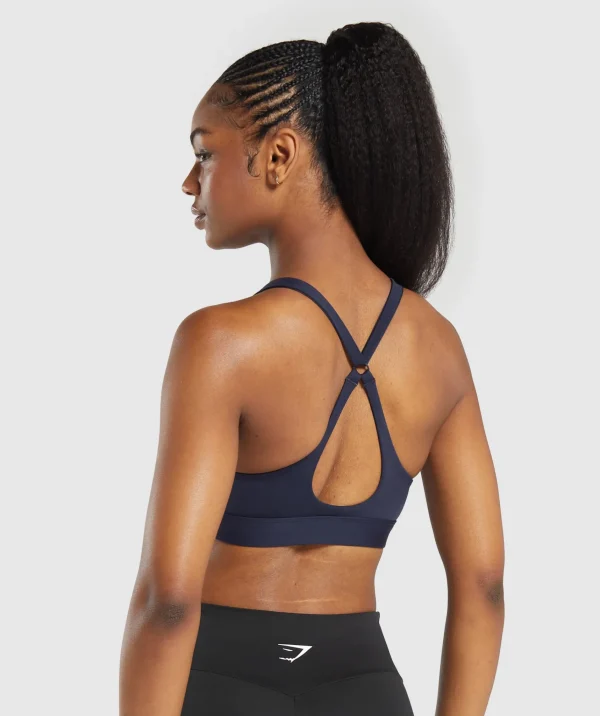 Gymshark Sports Bras*Peek A Boo Sports Bra HeavyBlue