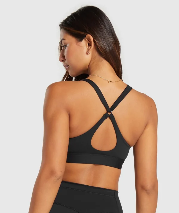 Gymshark Sports Bras*Peek A Boo Sports Bra Black