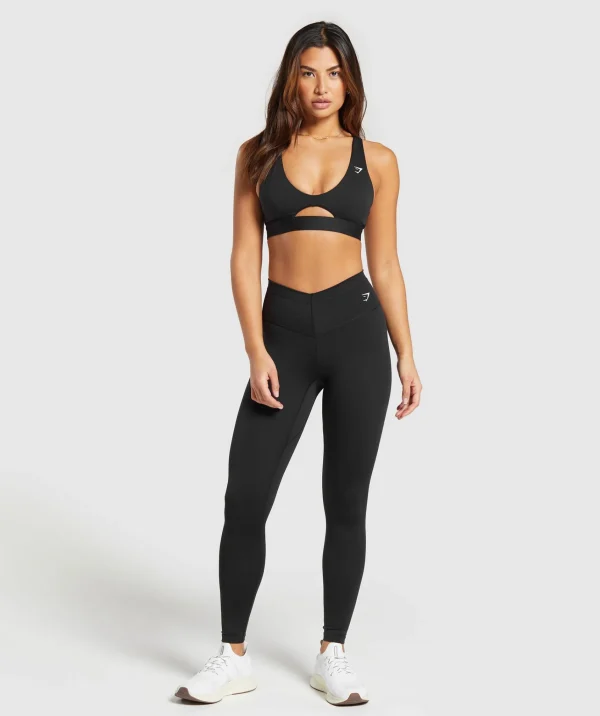 Gymshark Sports Bras*Peek A Boo Sports Bra Black