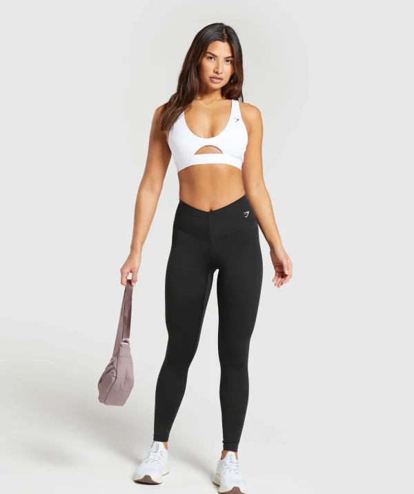 Gymshark Sports Bras*Peek A Boo Sports Bra White