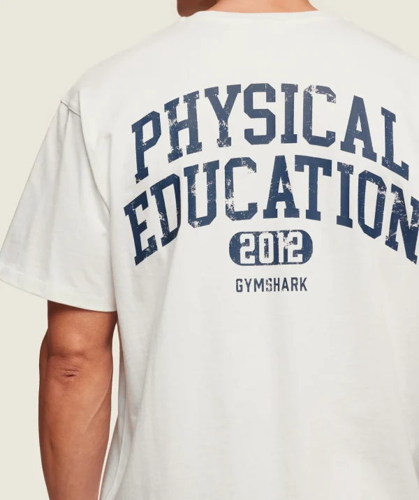 Gymshark T-shirts & Tops*Phys Ed T-Shirt SoftWhite