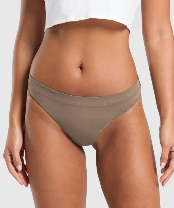 Gymshark Underwear & Basics | Women's Underwear*3pk Thong ArchiveBrown/SoulBrown/CementBrown