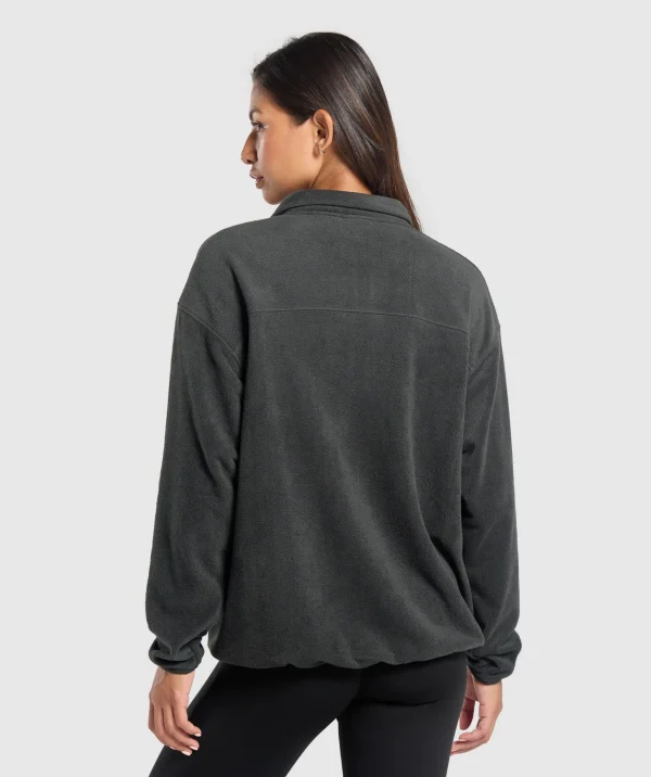 Gymshark Jackets*Polar Fleece 1/2 Zip AsphaltGrey