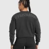 Gymshark T-shirts & Tops*Power Oversized Long Sleeve Top Black