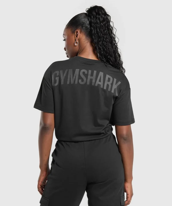 Gymshark T-shirts & Tops*Power Oversized T-Shirt Black