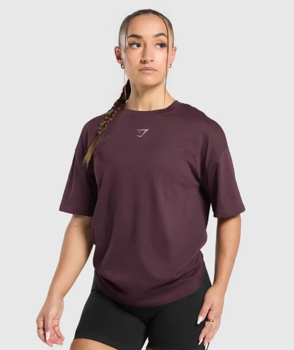 Gymshark T-shirts & Tops*Power Oversized T-Shirt DepthPurple