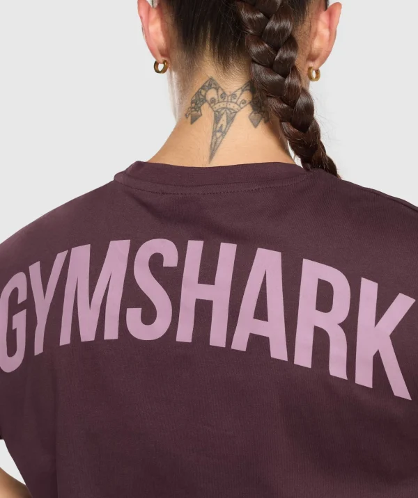 Gymshark T-shirts & Tops*Power Oversized T-Shirt DepthPurple