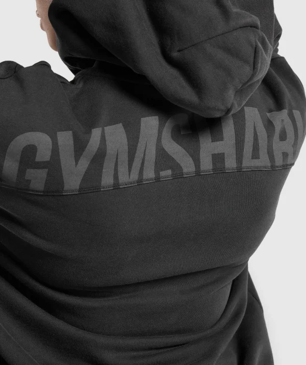 Gymshark Hoodies & Sweatshirts*Power Oversized Zip Hoodie Black