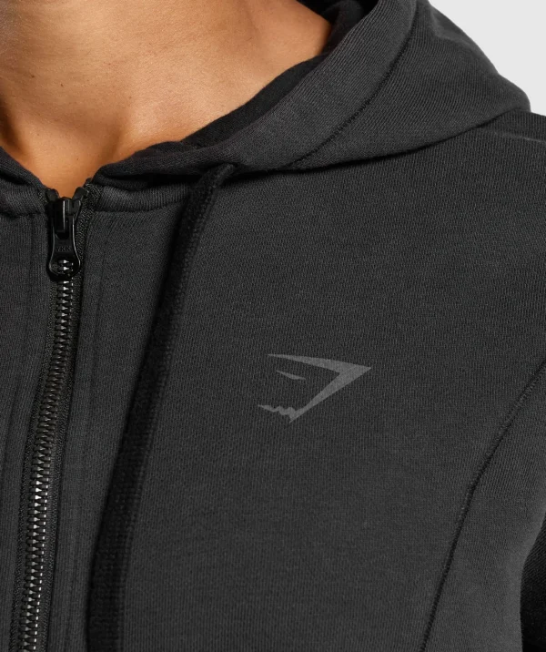 Gymshark Hoodies & Sweatshirts*Power Oversized Zip Hoodie Black