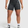 Gymshark Shorts*Power Tight Shorts OnyxGreyPrint