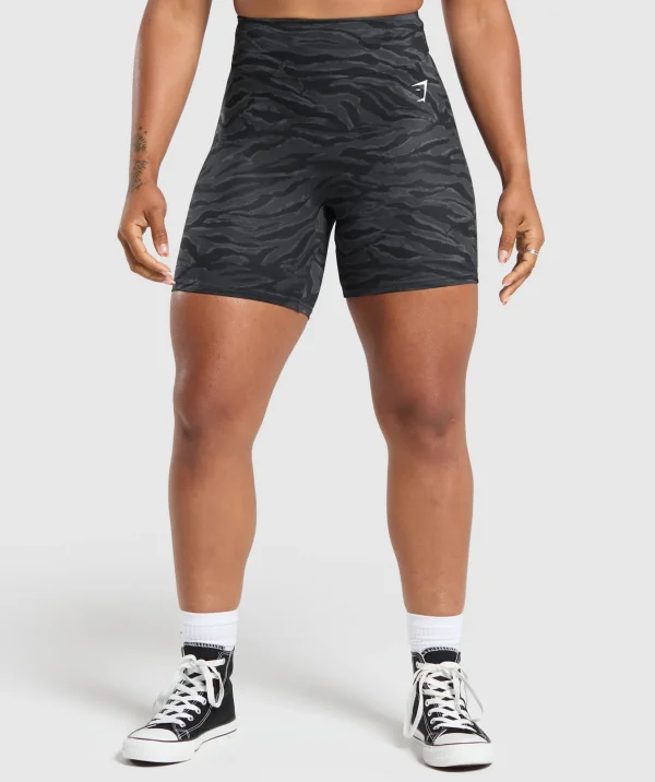 Gymshark Shorts*Power Tight Shorts OnyxGreyPrint