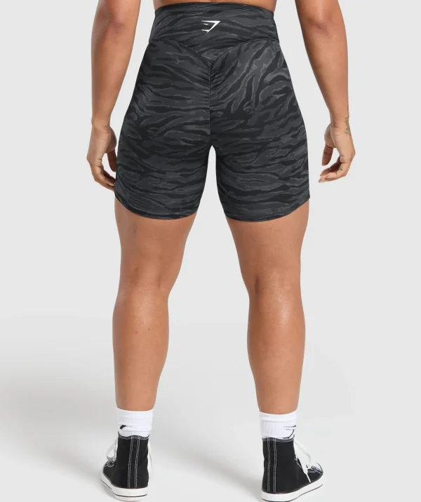 Gymshark Shorts*Power Tight Shorts OnyxGreyPrint