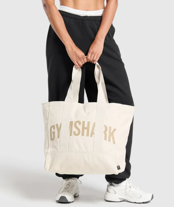 Gymshark Tote Bags*Power Tote EcruWhite/VanillaBeige