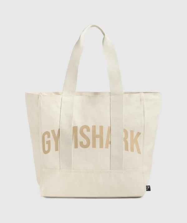 Gymshark Tote Bags*Power Tote EcruWhite/VanillaBeige