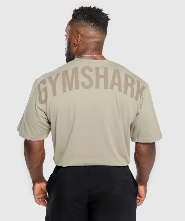 Gymshark T-shirts & Tops*Power T-Shirt EcruBrown