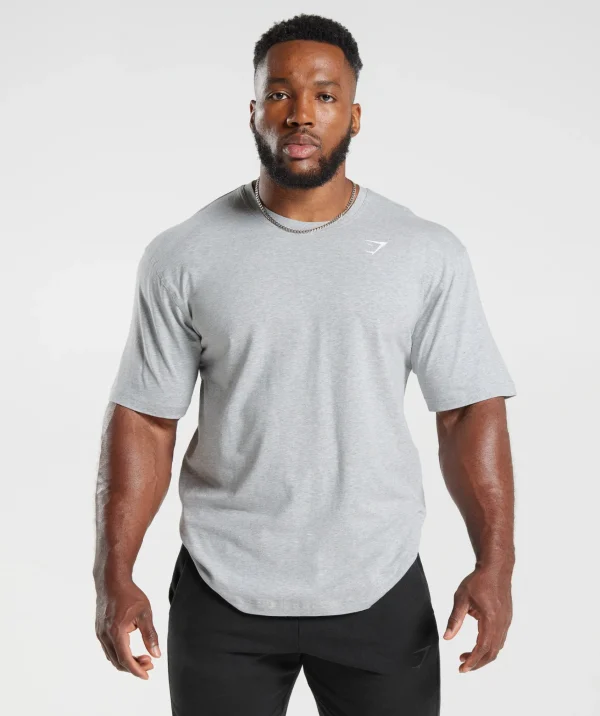 Gymshark T-shirts & Tops*Power T-Shirt LightGreyCoreMarl