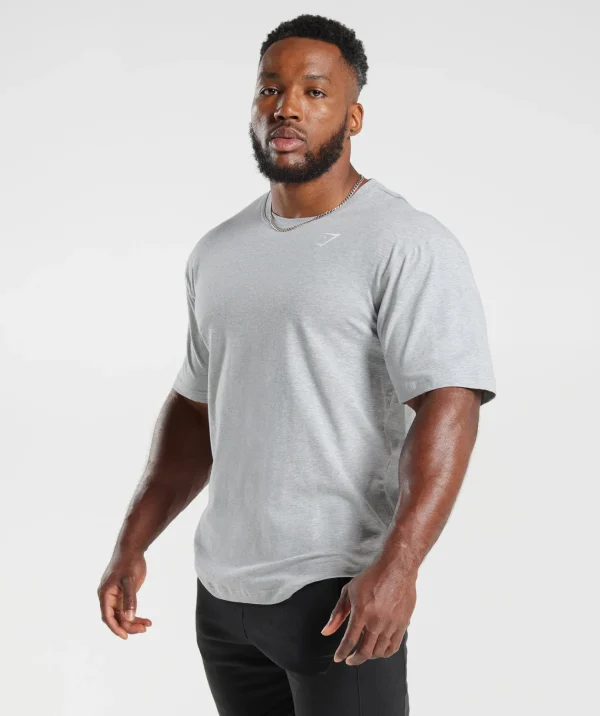 Gymshark T-shirts & Tops*Power T-Shirt LightGreyCoreMarl